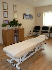 chiropractic treatment room